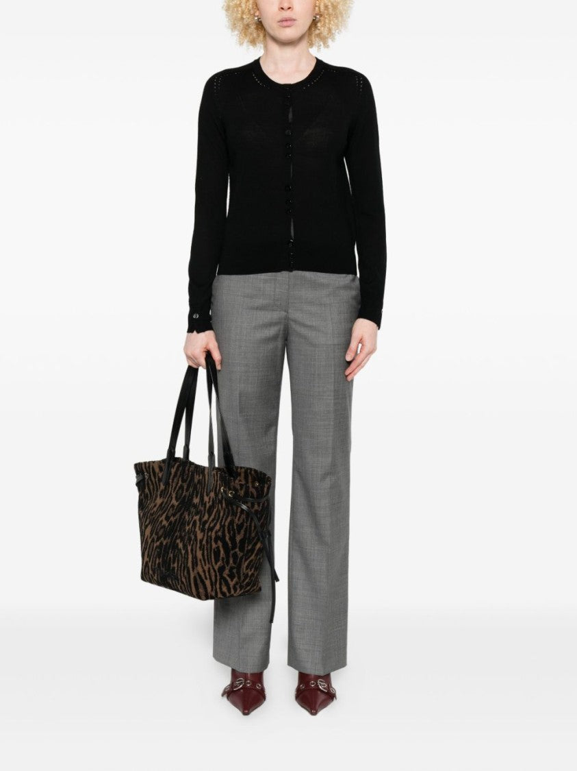 Liu Jo Fitted Round Neck Cardigan