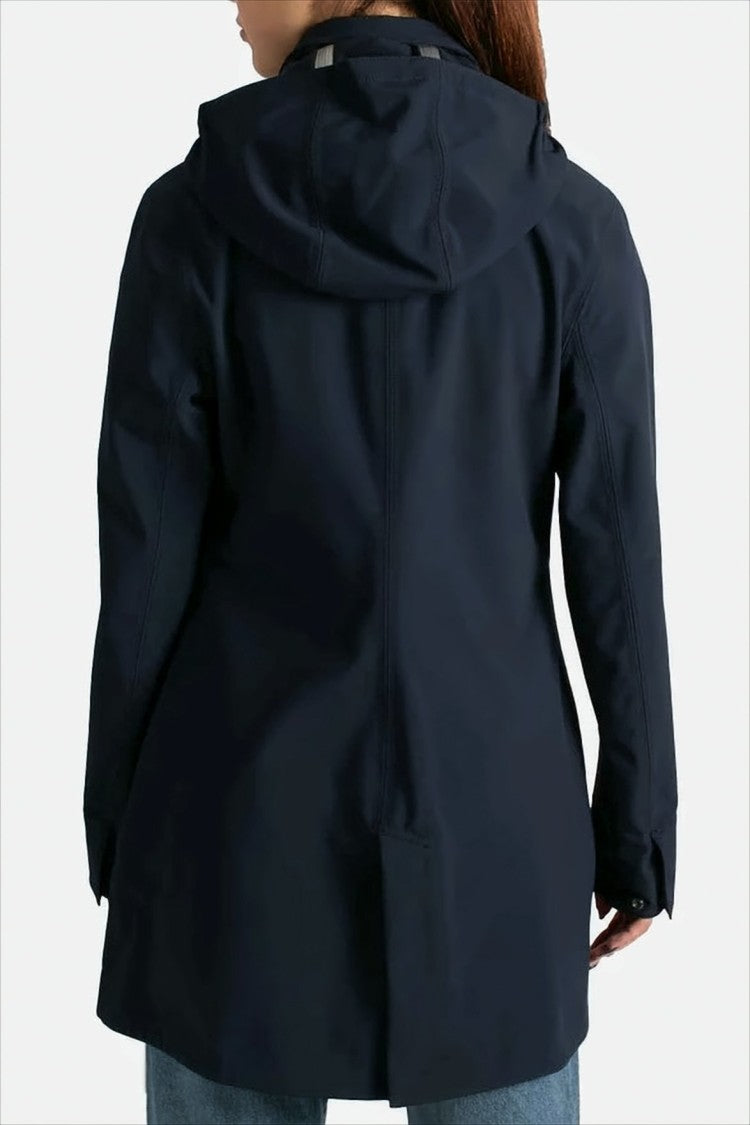 K-Way Fitted Waterproof Jacket With Structured Collar