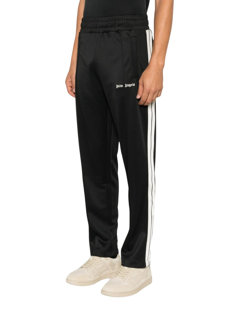 Palm Angels Black Tech Fabric Track Sweatpants
