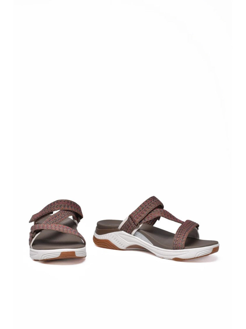 Dansko Rosette Beige Webbing Rubber Footbed Sandals