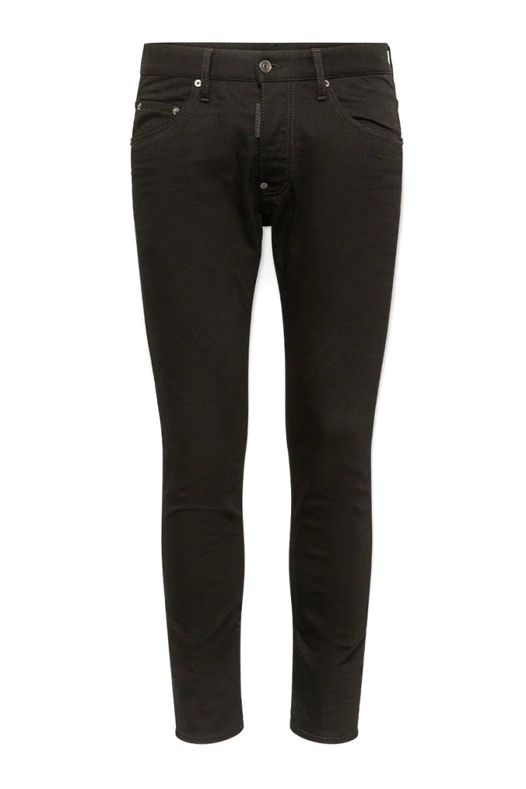 Dsquared2 Black Five-Pocket Straight-Leg Jeans