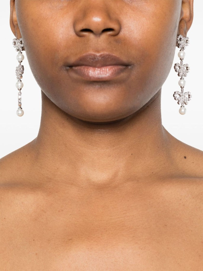 Self-Portrait Pearl Drop Earrings