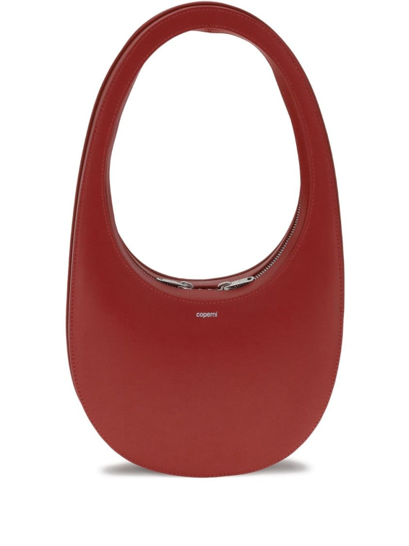 Coperni Curved Red Leather Coperni Swipe Bag