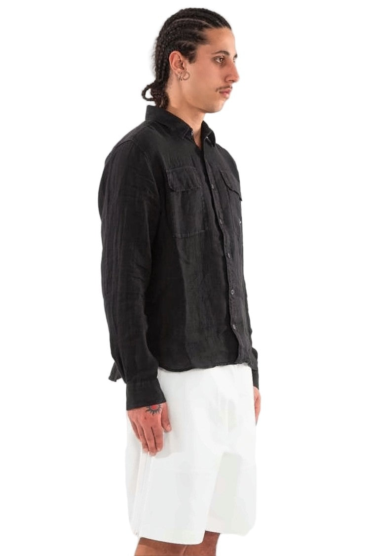C.P. Company Relaxed Fit Long-Sleeve Linen Shirt