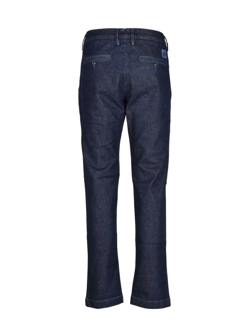 Jacob Cohen Multicolored Cotton And Lyocell Trousers With Classic Straight-Leg Design