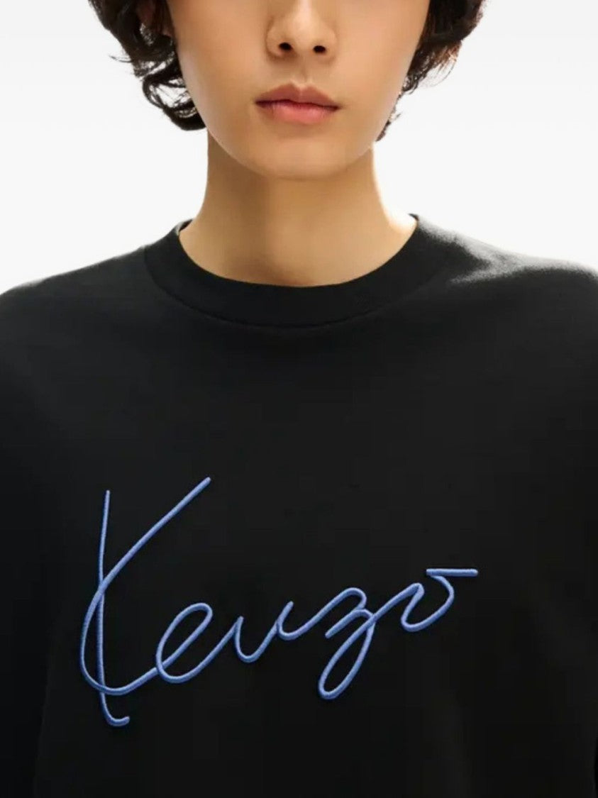 Kenzo Black Relaxed Fit Long-Sleeve T-Shirt