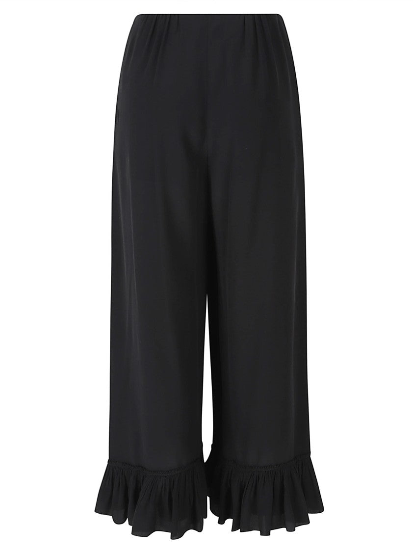Chloé Black Silk Crêpe De Chine Shorts