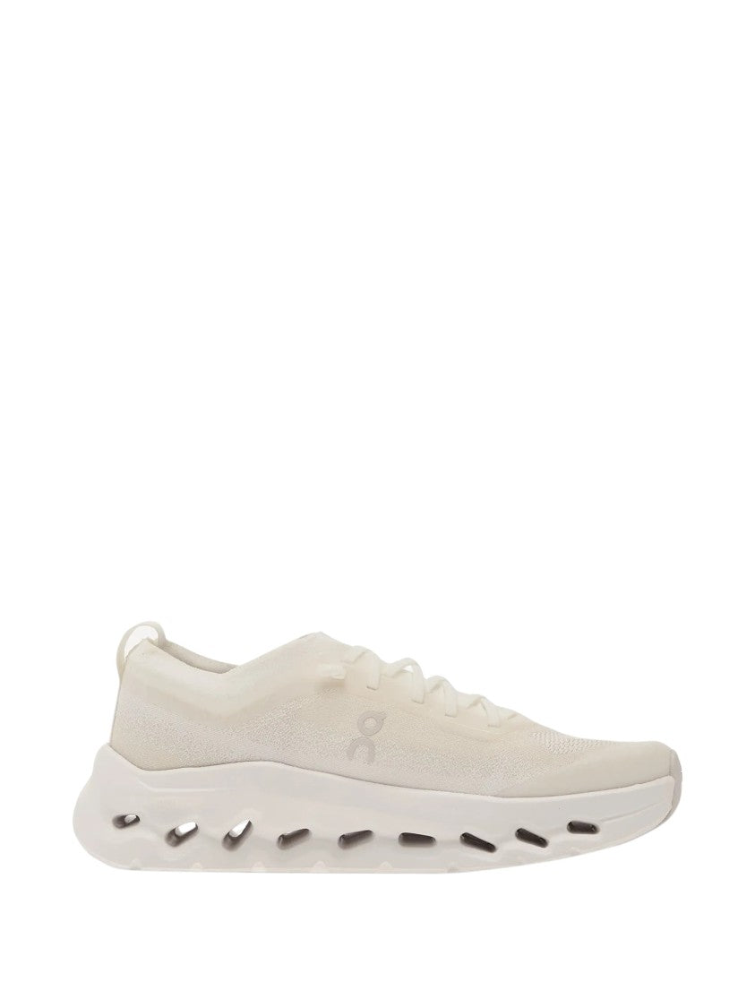 On Cloudtilt Mo White Knit Recycled Polyester Sneakers