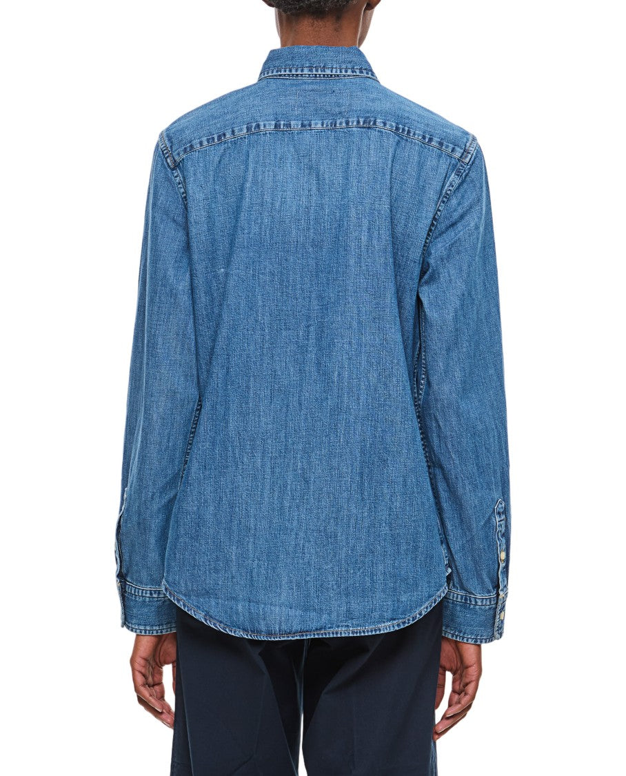 Polo Ralph Lauren Classic Denim Long-Sleeve Shirt With Embroidered Logo