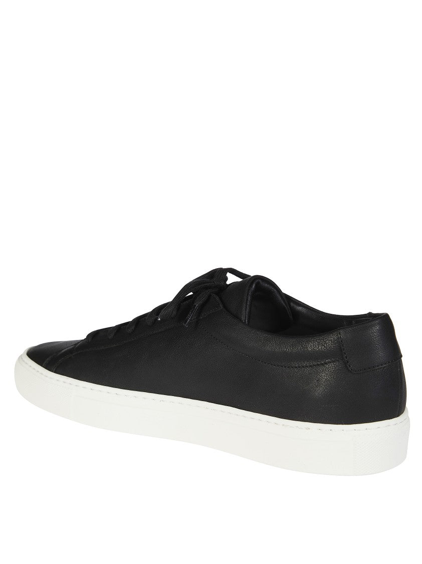 Common Projects Black Achilles Premium Leather Sneakers
