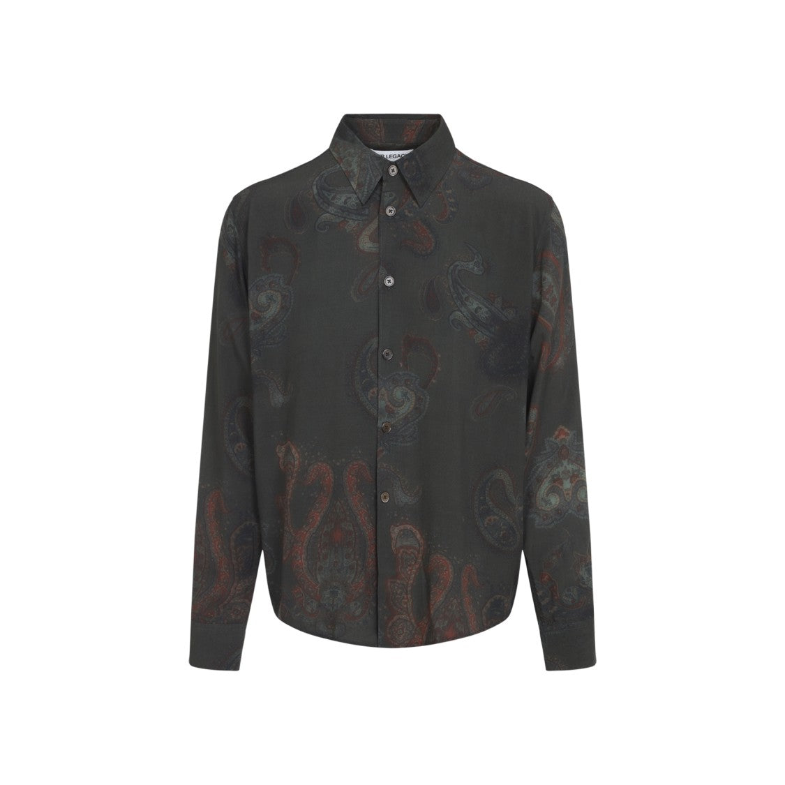 Our Legacy Paisley Pattern Long-Sleeve Shirt In Soft Rayon