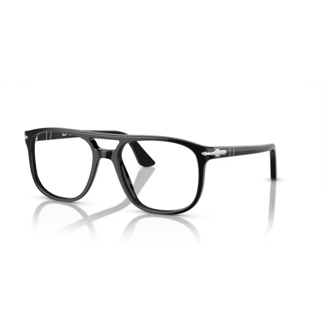 Persol 0Po3329v Bold Rectangular Sunglasses With Double Bridge Design