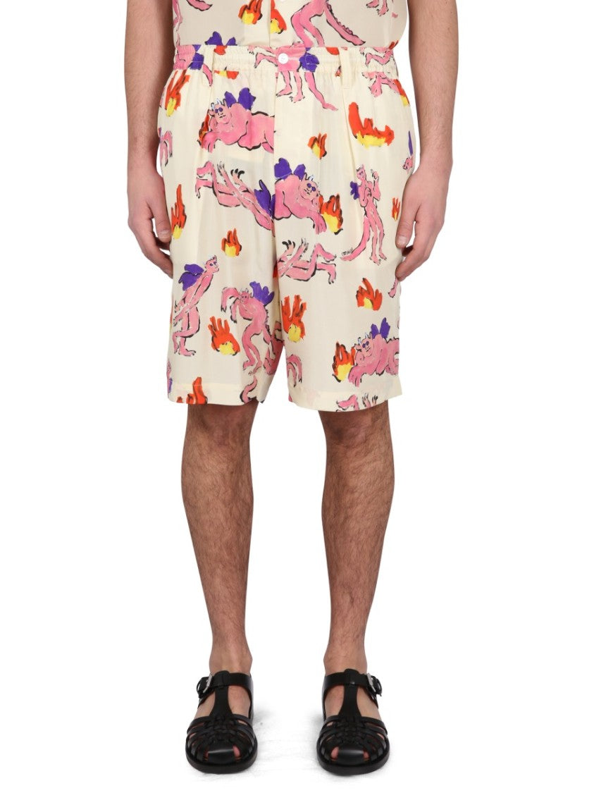 Marni Playful Print Bermuda Shorts