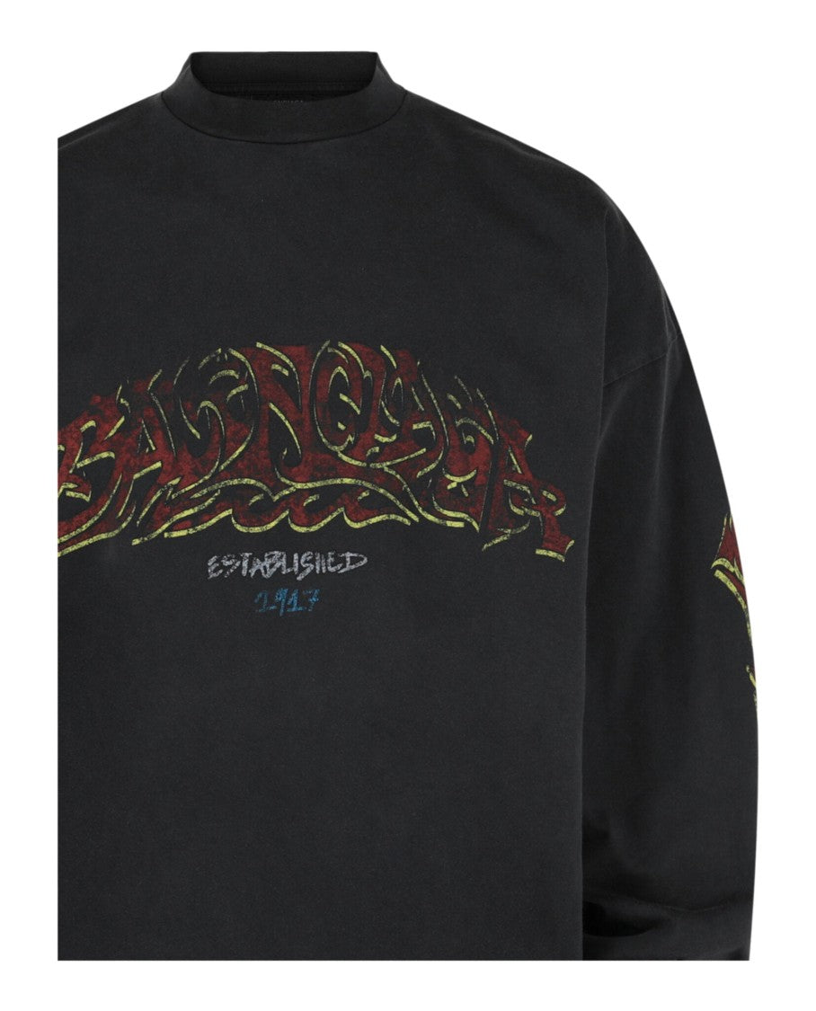 Balenciaga Graphic Long Sleeve T-Shirt