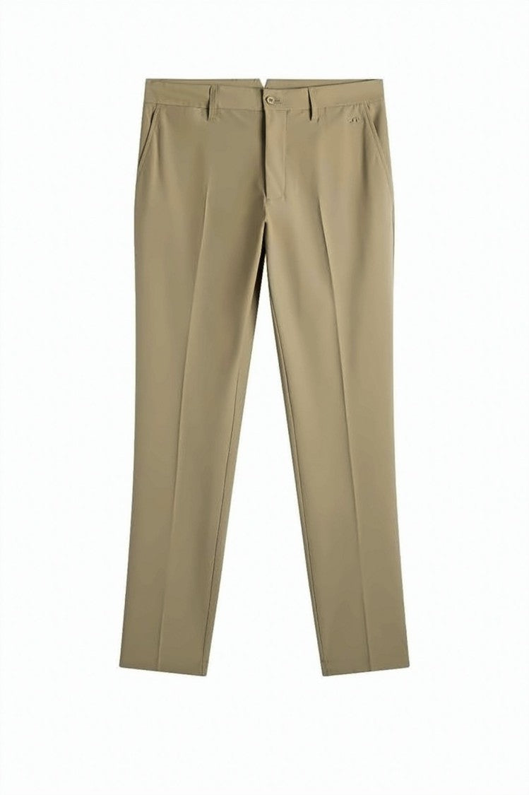 J Lindeberg Straight Fit Tailored Pants With Classic Waistband