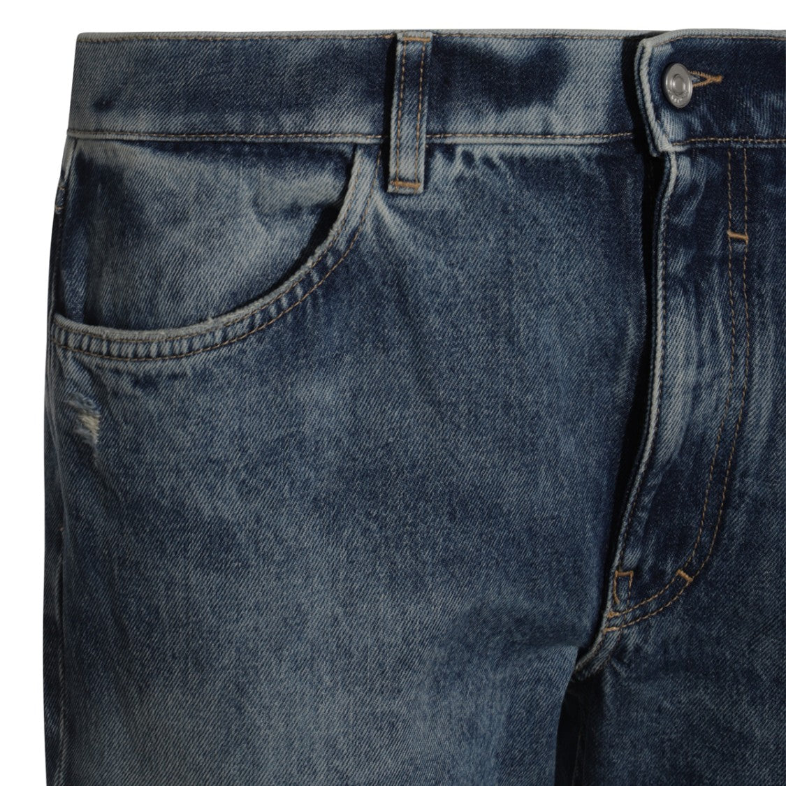 Givenchy Indigo Blue Cotton Denim Jeans With Signature Detailing