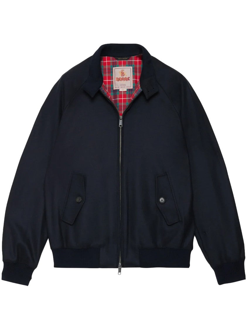 Baracuta Melton G9 Tartan Lined Wool-Blend Jacket