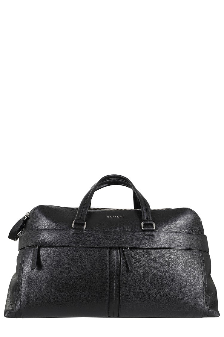 Orciani Micron Leather Shoulder Bag