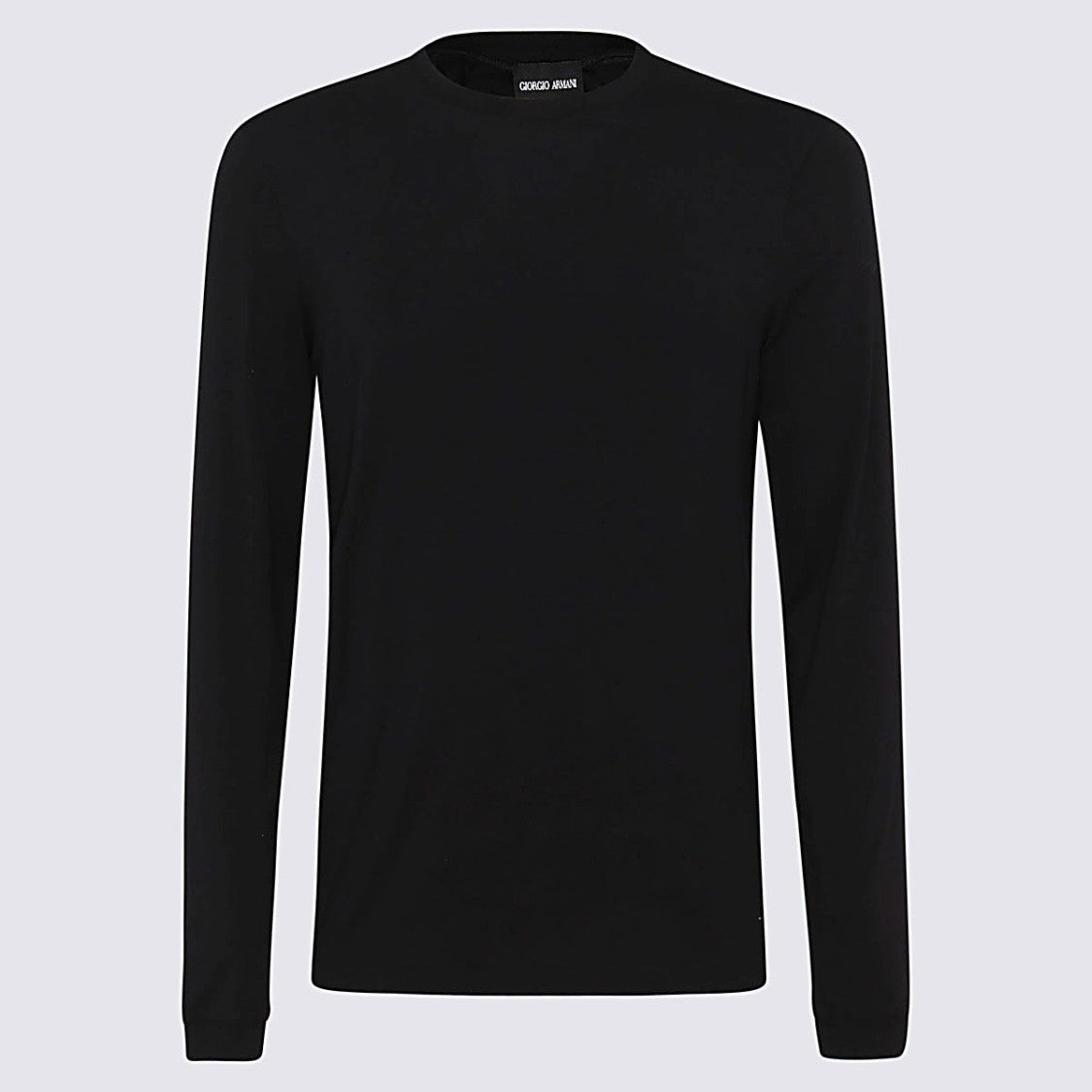 Giorgio Armani Black Viscose Blend T-Shirt