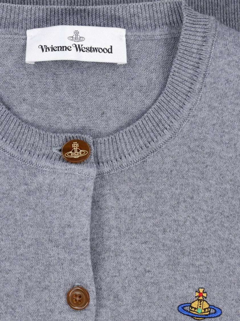 Vivienne Westwood Cropped Knit Sweater With Button-Down Front