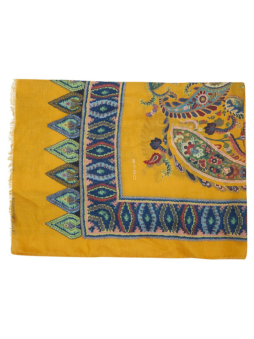 Etro Paisley Motif Modal And Cashmere Etro Scarf
