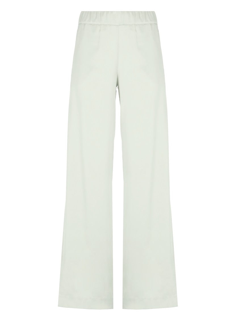 D. Exterior Grey Satin Pants