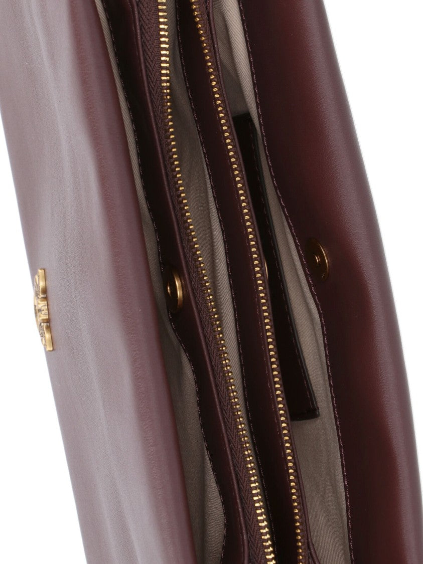 Pinko Mini “Triplet” Shoulder Bag – Bordeaux