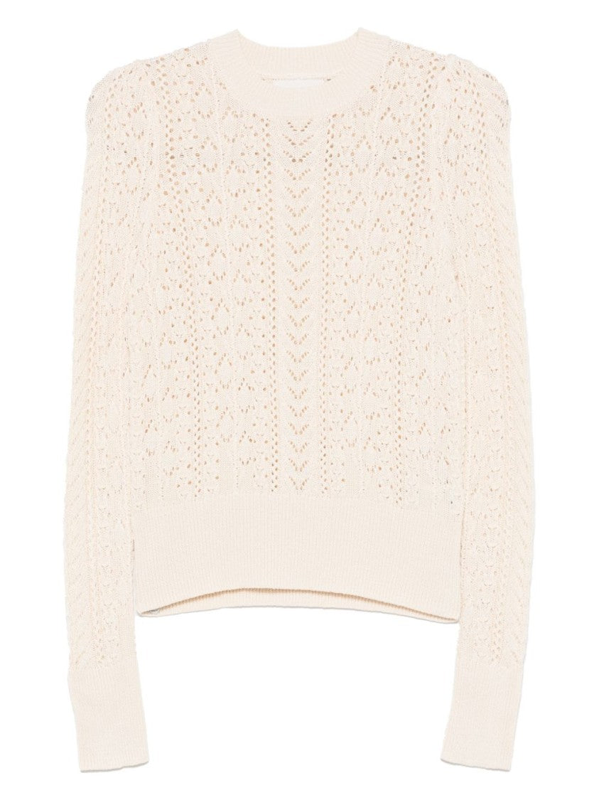 Isabel Marant Étoile Beige Knit Sweater With Delicate Textured Finish