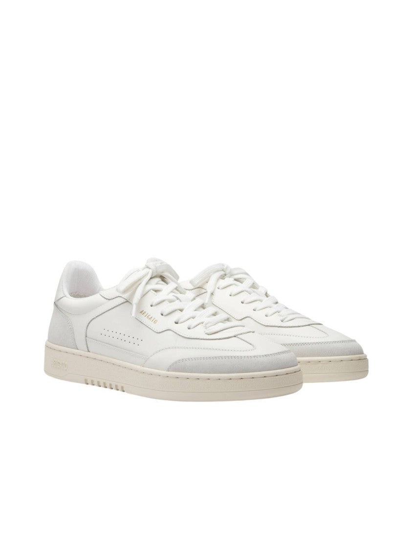 Axel Arigato White/Off White Dice T-Toe Leather Suede Sneakers