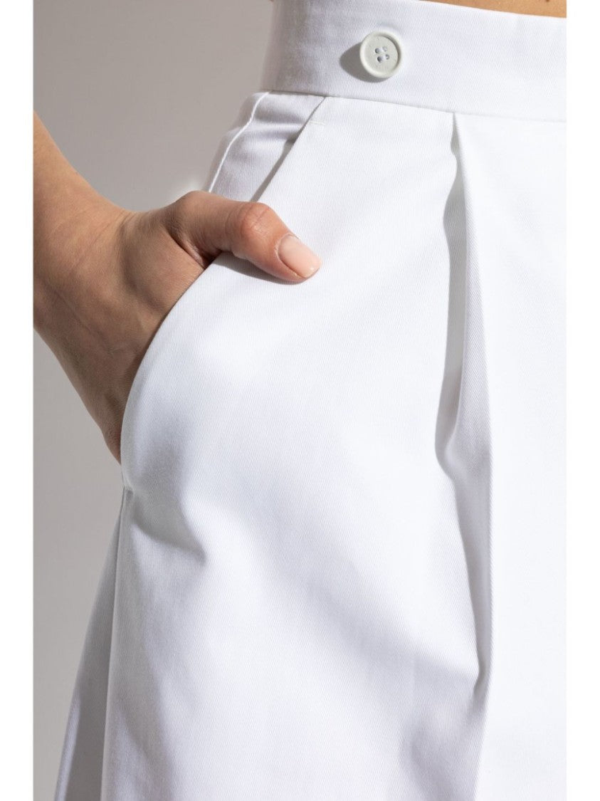 Givenchy Wide-Leg Trousers With Pleat Detailing And Off-Centre Button Fastening