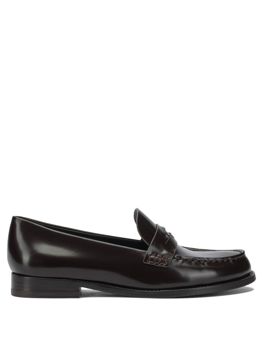 Tory Burch Polished Bovine Leather Penny Loafers