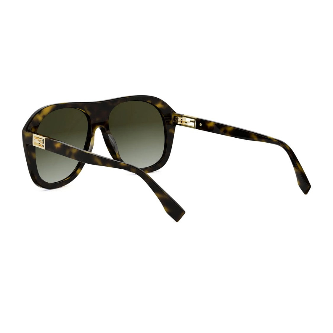 Fendi Oversized Aviator Sunglasses With Gradient Lenses And Structured Frame