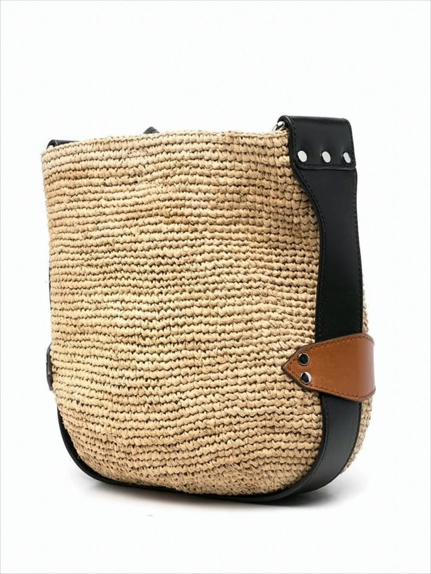 Isabel Marant Woven Raffia Crossbody Bag
