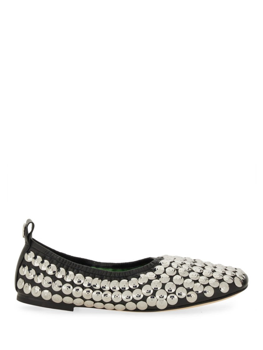 Tory Burch "Silver" Ballerina