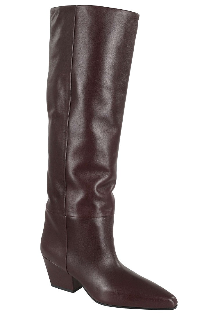 Paris Texas Ebony Jane 60 Pointed High Shaft Leather Boots
