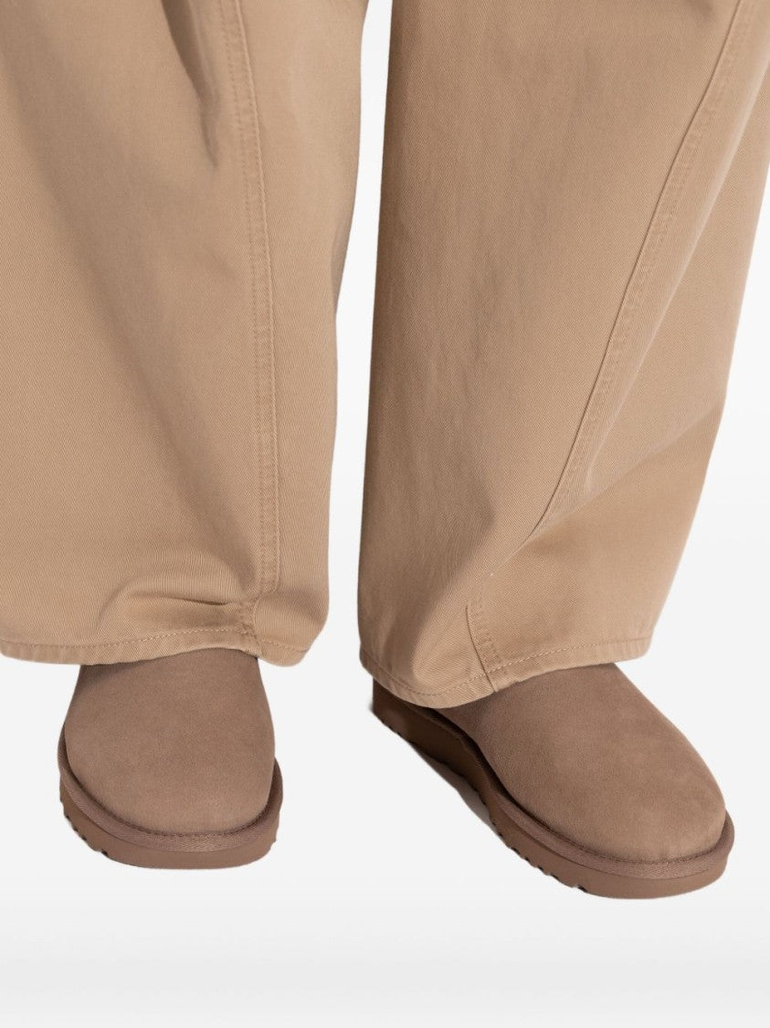Ugg Ultra Mini Suede Boots With Plush Lining