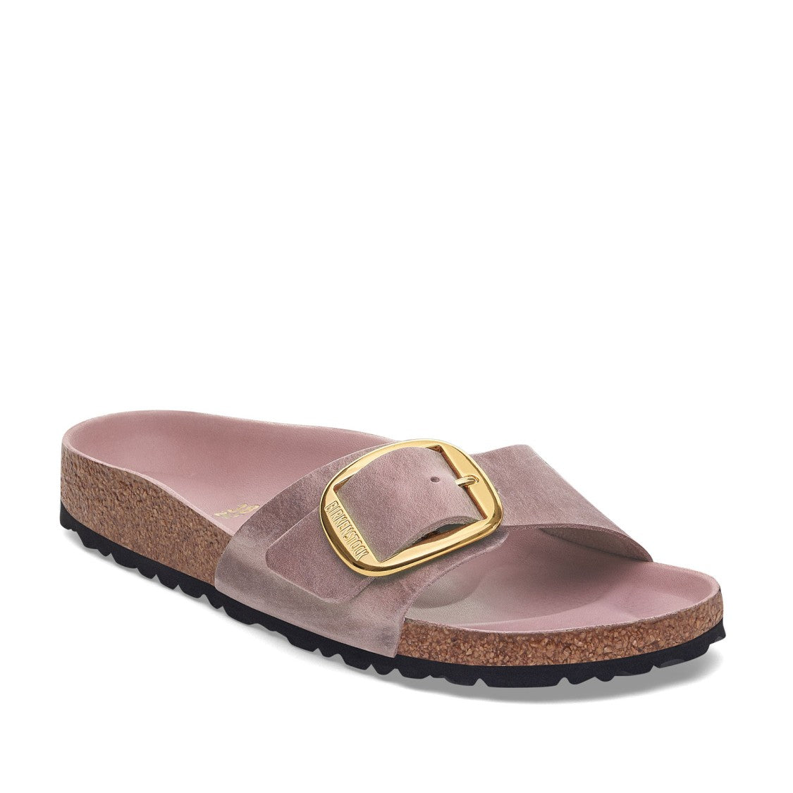 Birkenstock Single-Band Suede Slide Sandal With Anatomical Footbed