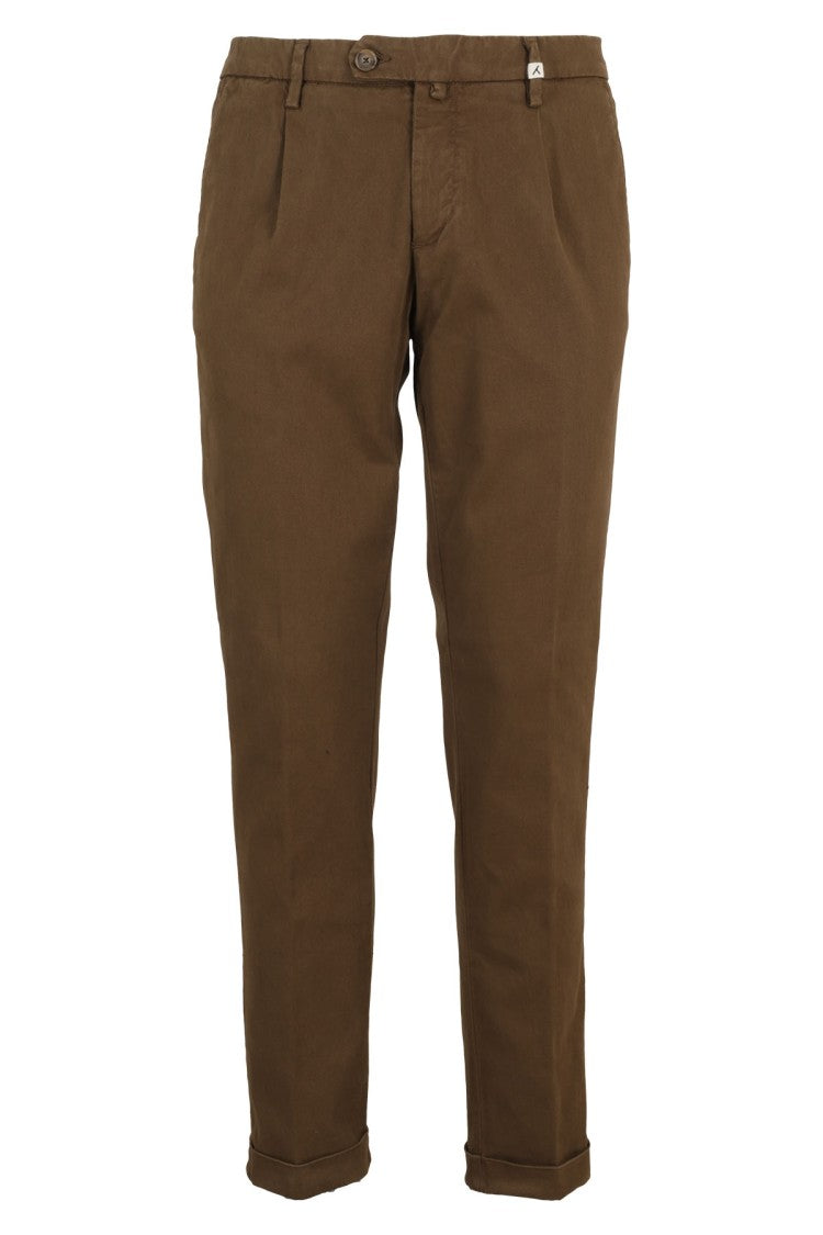 Myths Zeus Classic Brown Cotton Trousers