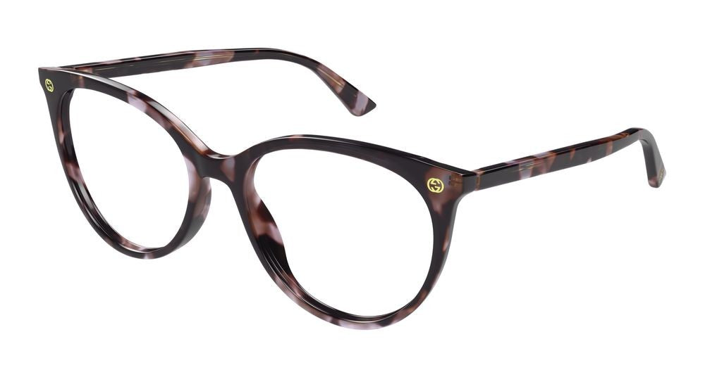 Gucci Havana Cat-Eye Silhouette Classic Eyeglasses