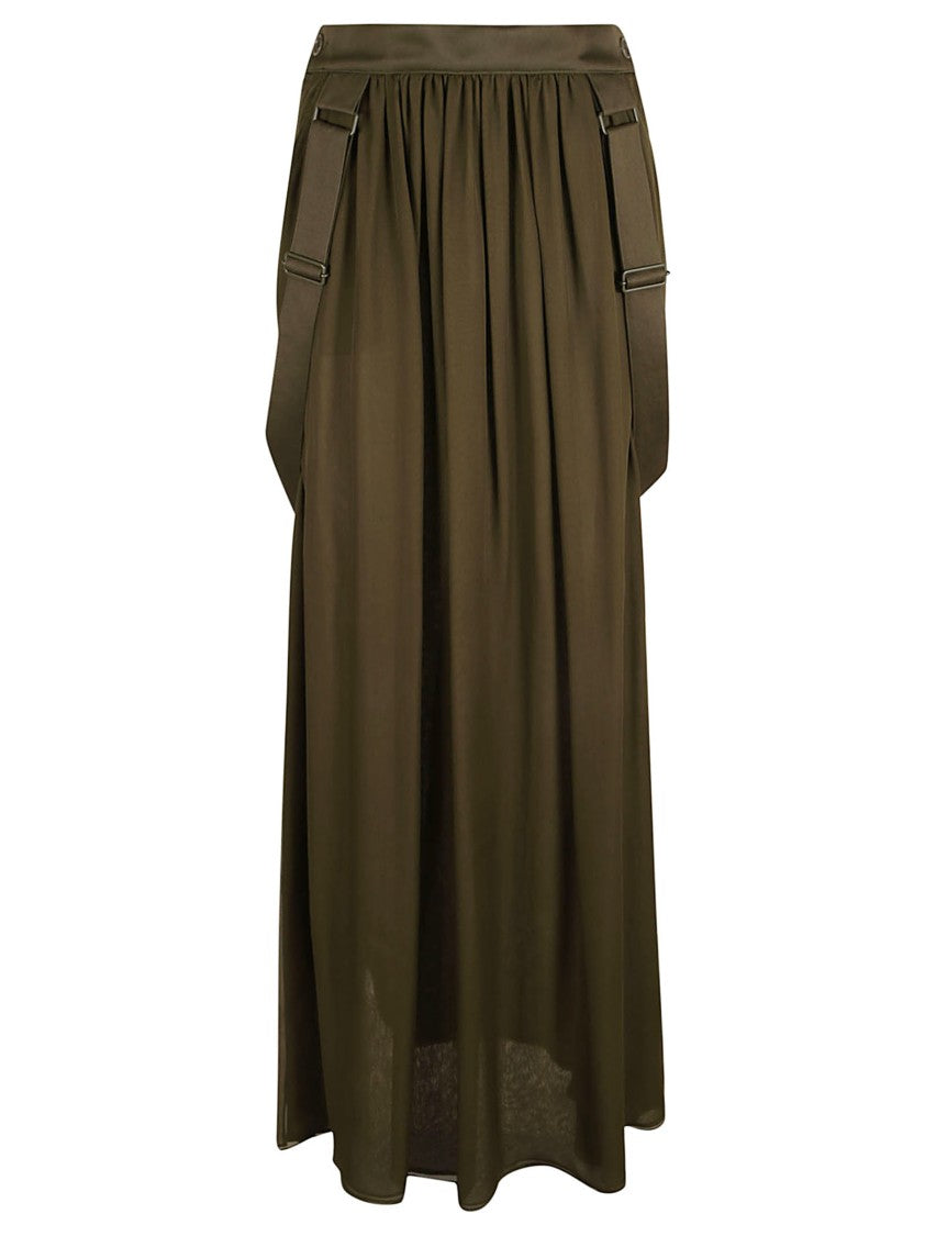 Max Mara Flowing Silk Skirt With High Waist