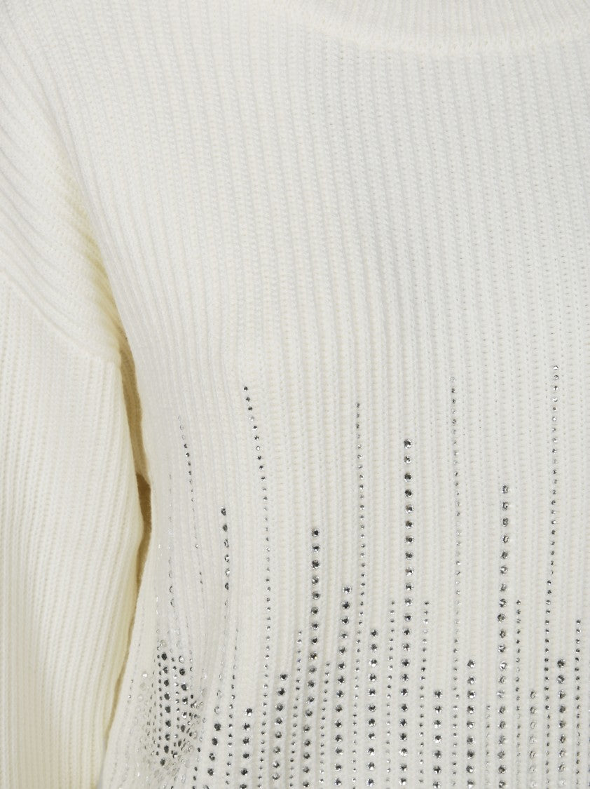 Patrizia Pepe Rhinestone Sweater