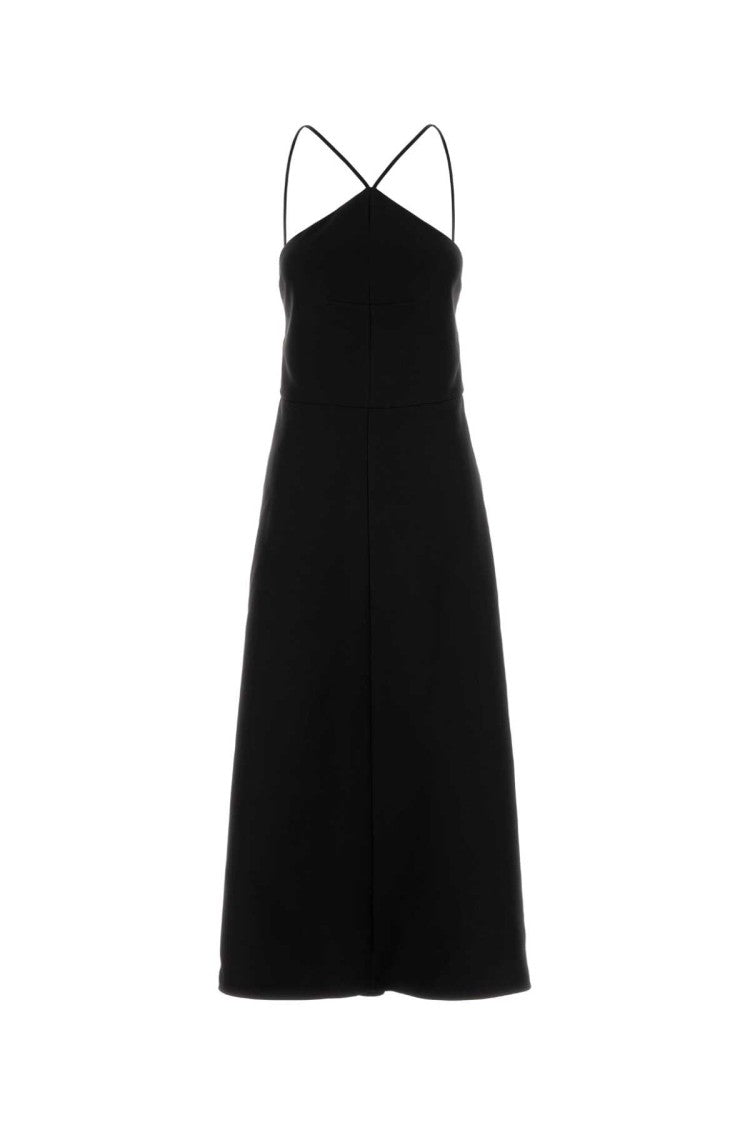 Jil Sander Black Silk Blend Dress
