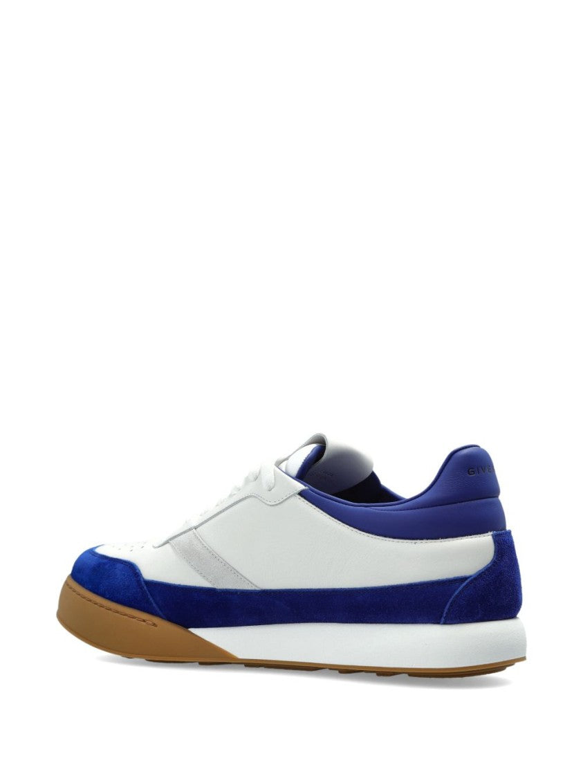 Givenchy White Panelled Suede Detail Lace Sneakers
