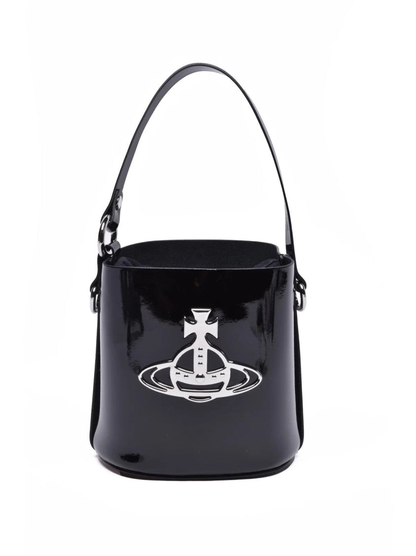 Vivienne Westwood Daisy Drawstring Shoulder Bag With Metallic Emblem