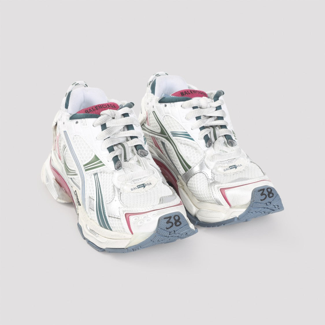 Balenciaga Runner White Polyurethane Sneakers