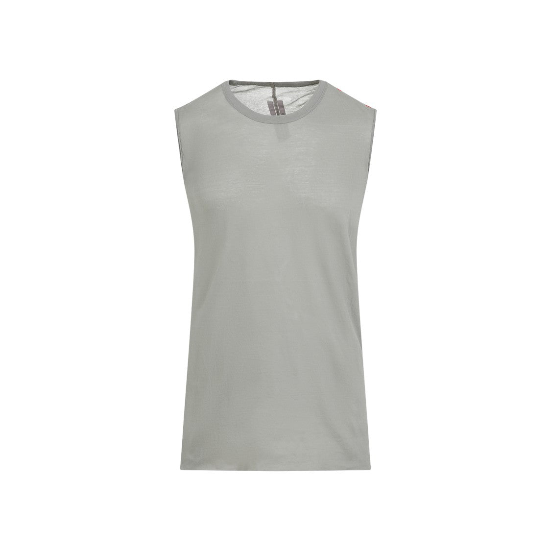 Rick Owens Sleeveless Green T-Shirt With Design