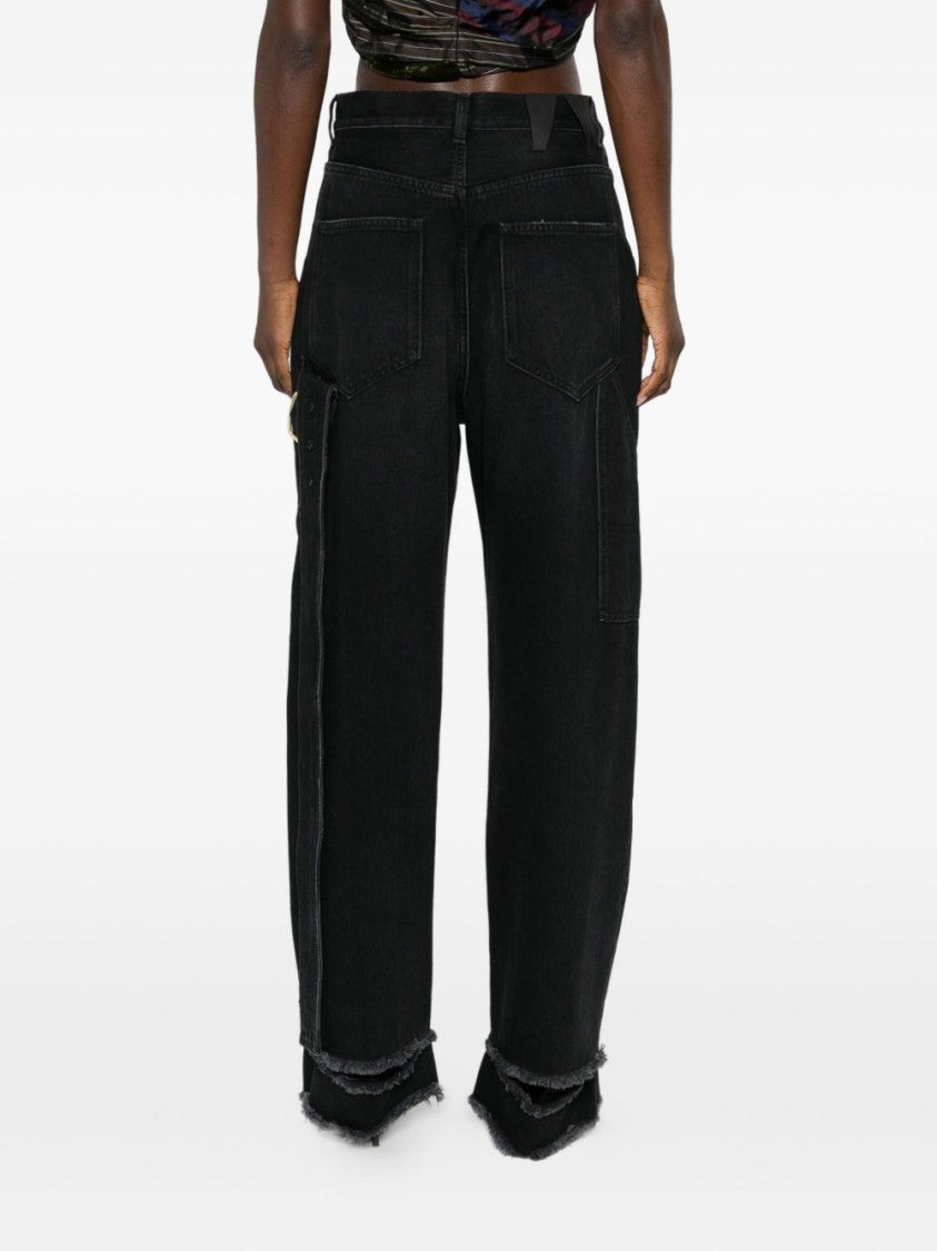 Darkpark Wide-Leg Denim Jeans With High Waist