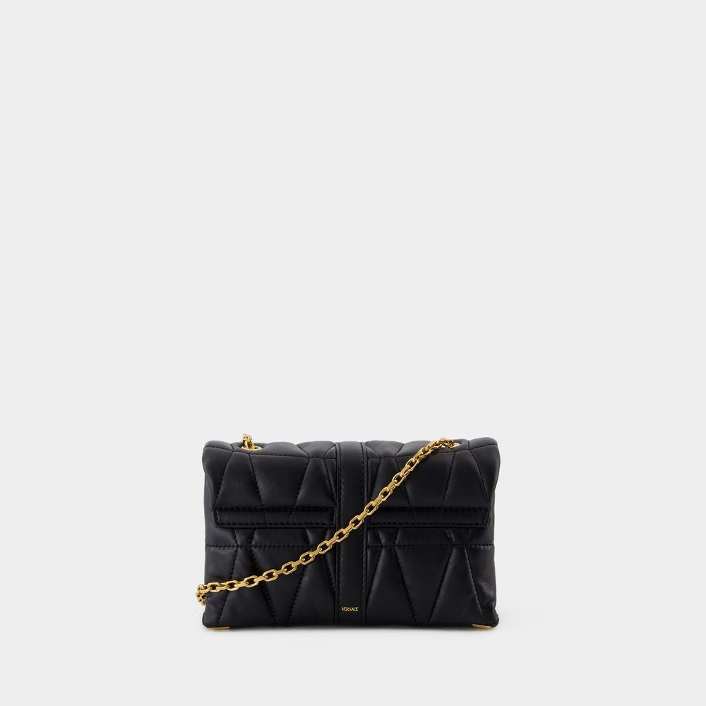 Versace Kleio Mini Shoulder Bag - Leather - Black