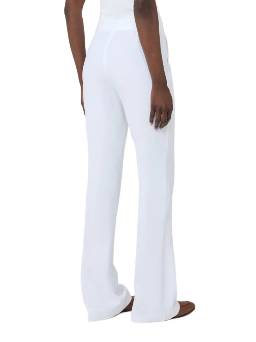 Max Mara Cotton Crêpe Canvas Slim Trousers