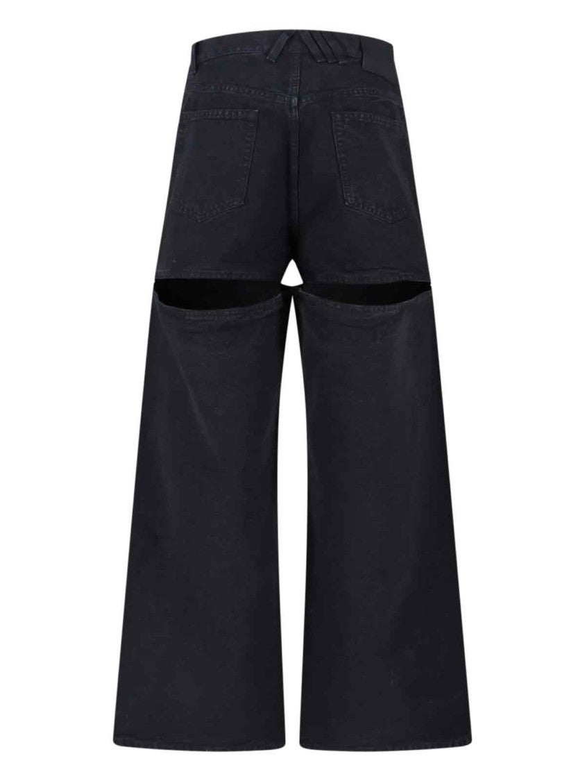 The Attico High-Waisted Black Trousers
